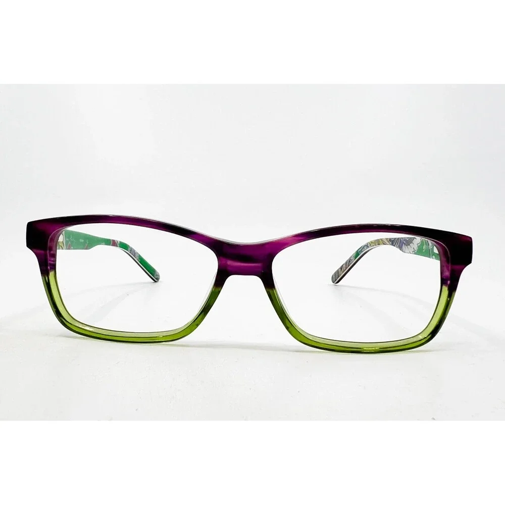 Vera Bradley Eyeglass Frames Womens Purple Green Floral VB Aster 50-13-130